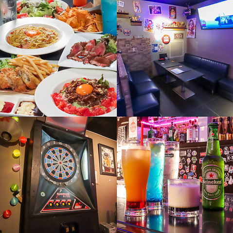 絶品のフードを豊富にご用意！つまみだけでなくお食事としても満喫できるバーです。