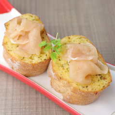 ガーリックトースト～生ハム乗せ～