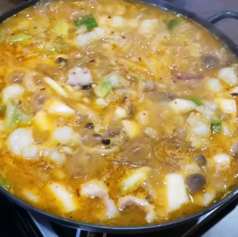 夜限定!!釜山名物鍋料理!ナッコプセ