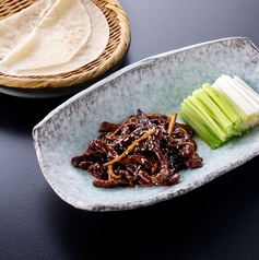 牛肉の北京甜麺醤炒め　薄餅添え(2枚)