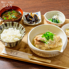 【夜定食】メカジキのハーモニカ塩煮定食
