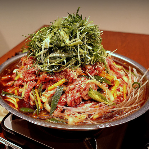 京都九条ネギと一緒に食べる黒毛和牛のプルコギ！