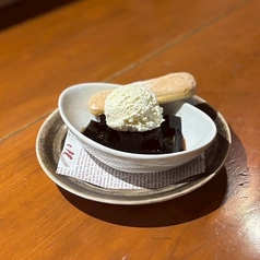 チーズクリームのコーヒーゼリー