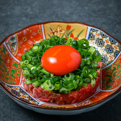 黒毛和牛ユッケ/龍園 特製冷麺 [ハーフ]