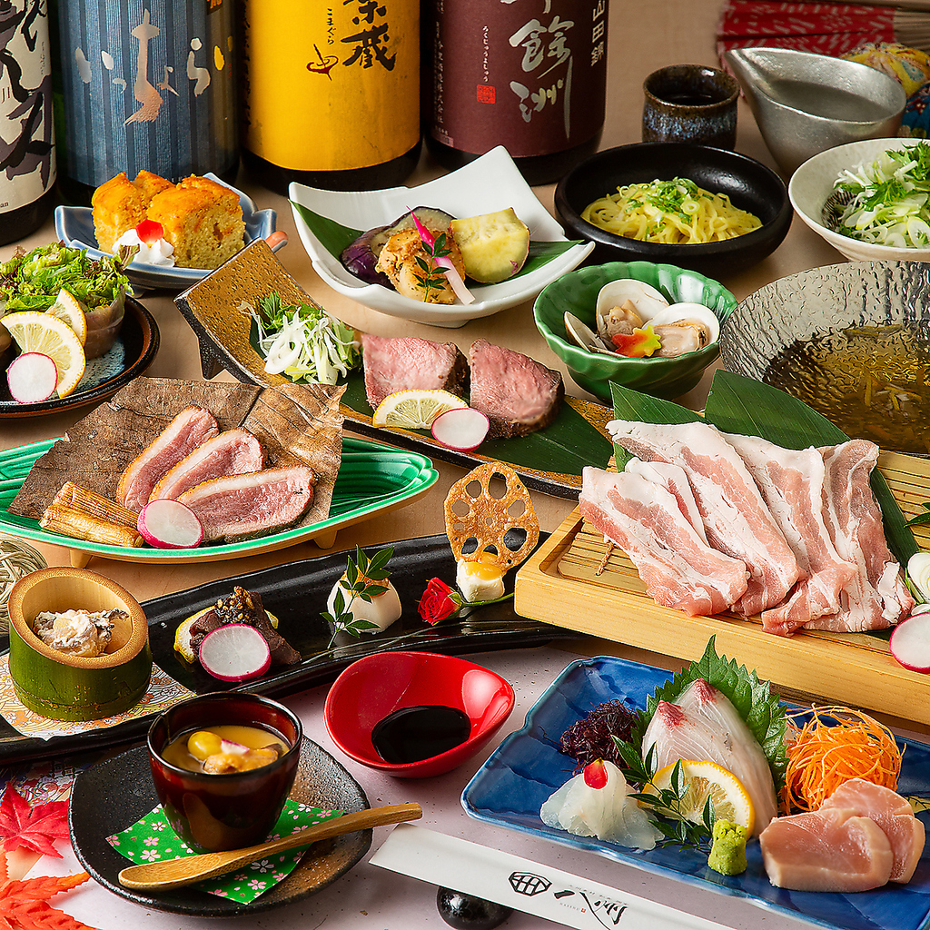 九州食材を使った本格和食が目白押しの飲み放題付宴会コースが多数！