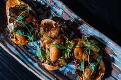 牡蠣のタルティーヌ