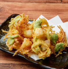 そらまめとエビの一口かき揚げ