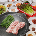 料理メニュー写真 国産豚のサムギョプサルセット