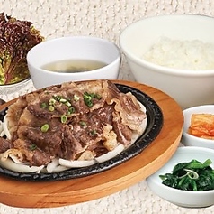 大人気！ランチも充実♪チャドルバギ定食（牛薄切り焼肉）おススメの写真