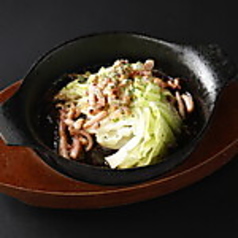 鉄板塩辛キャベツ