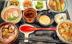 ヒル薬膳粥 ヨル貝料理 カイノクチのコース写真