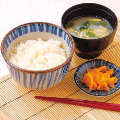 ご飯セット・あさりの味噌汁