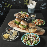 バーガーの他にも多様なメニュー！