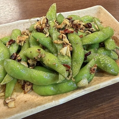 枝豆のペペロンチーノ