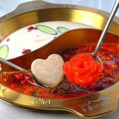 辛楽川2色スープ