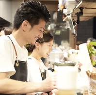 料理とドリンク、サービスをお客様のために日々精進！
