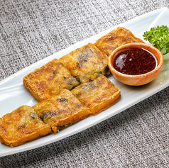 韓国風チヂミ/明太子ソース出汁巻玉子