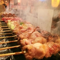 美味しい焼き鳥の為に1本1本丁寧に手打ちしてます♪