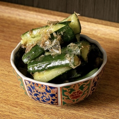 たたききゅうりの梅和え