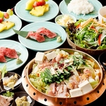 お鍋やしゃぶしゃぶと一緒に牛握りやデザートも楽しめるコースをご用意！