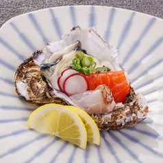 三陸牡蠣と朝ドレ鮮魚の牡蠣パッチョ