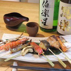 【季節限定】鮮魚・魚介類の炭火焼き串