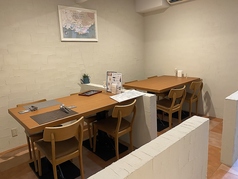 4名掛けテーブル×2