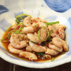 国産コブクロ刺し～ビリッと唐辛子～