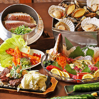 贅沢コースで季節の料理を堪能♪