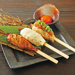 上州しゃもの美味しさを凝縮させたつくねに「タレ・チーズ・おろしポン酢」の3種類をご用意♪