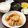 料理メニュー写真&nbsp;鶏のから揚げ定食