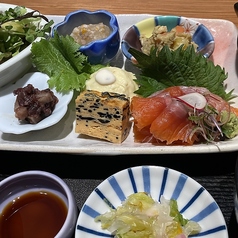 《与一和んプレート膳》ヤシオマスのお刺身