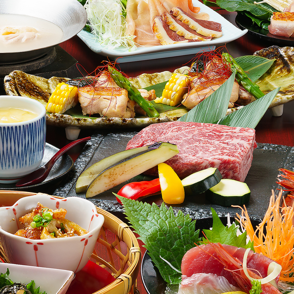 地元ブランド【福島牛】付の宴会コースもご用意★記念日や接待にもおすすめです★