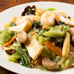 五目あんかけ焼きそば