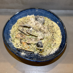 アーサーとムール貝のカルボナーラ