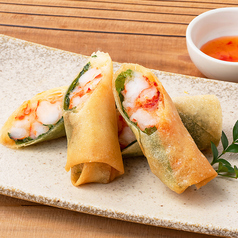 海老と紫蘇の春巻き