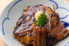 豆腐と魚のあら煮付け