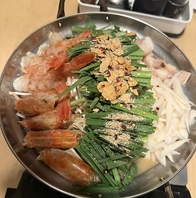 エビしゃぶもつ鍋