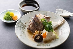 豆腐と魚のあら骨蒸し