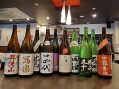 オーナー厳選の日本酒を堪能