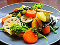 有機温野菜のサラダ