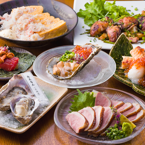 日本各地の季節毎に旬の牡蠣を食べ比べ☆日本酒も約40種類以上♪