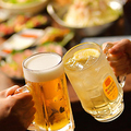 料理メニュー写真 100種以上ドリンク完備