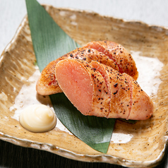 明太子の藁焼き