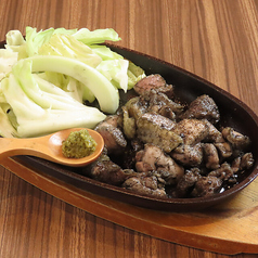 地頭鶏の火柱焼き