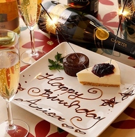 【花火付】デザートプレートご用意いたします！