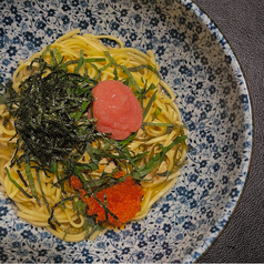 汲み上げ湯葉とたらこ 昆布だしであっさりと