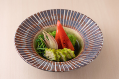 おすすめ本日の農家直送野菜のお浸し盛り合わせ
