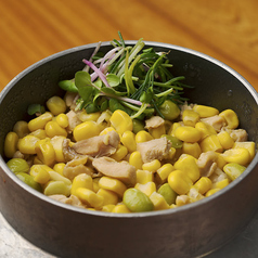 嶽きみと南部地鶏の釜飯