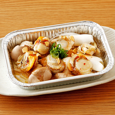 あずまにしき貝とエリンギのガーリック焼き